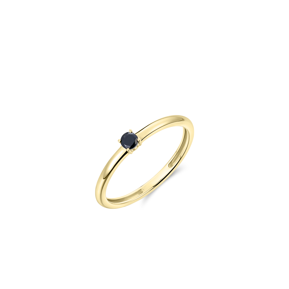 Brilliant solitaire ring | 14k Gold Gisser Jewels