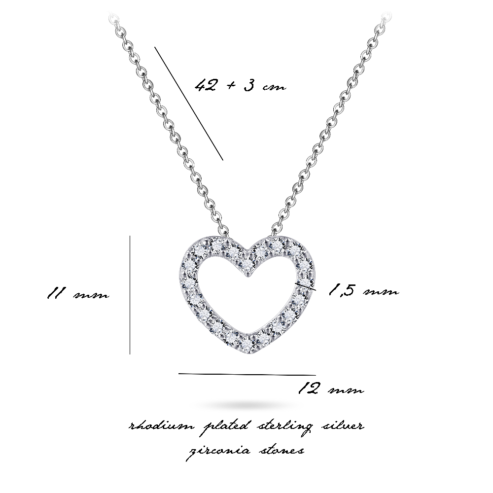 Sparkling Heart Necklace