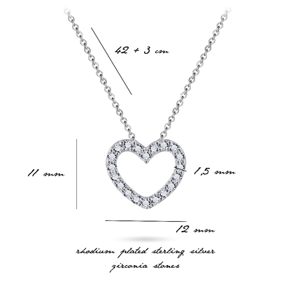 Sparkling Heart Necklace